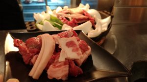 注文したお肉